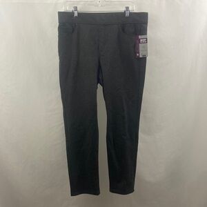 Gloria Vanderbilt Womens Size 16 Short Pull on Leggings Pants Gray Avery NWT